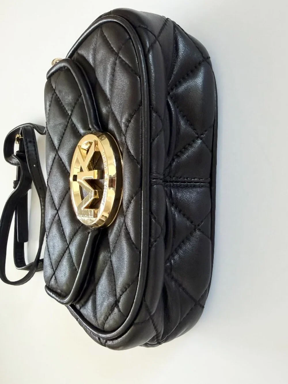 Michael Kors Quilted Black Leather Crossbody